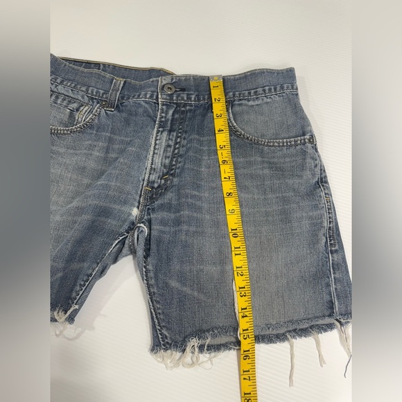 LEVI’S Black Label 514 Shorts  Denim Blue Jeans Sz 34x34 - Picture 4 of 8